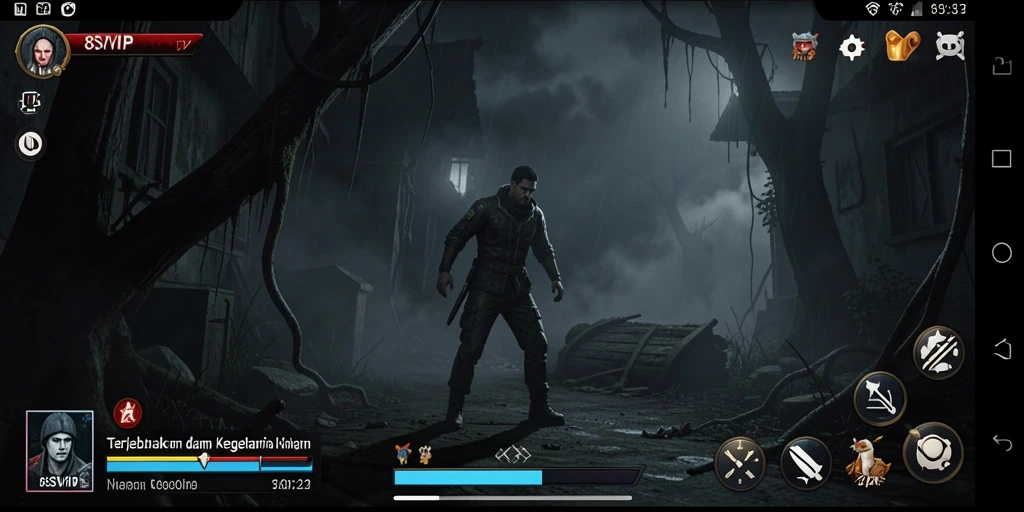Tampilan gameplay menegangkan dari 8SVIP yang penuh dengan kegelapan.