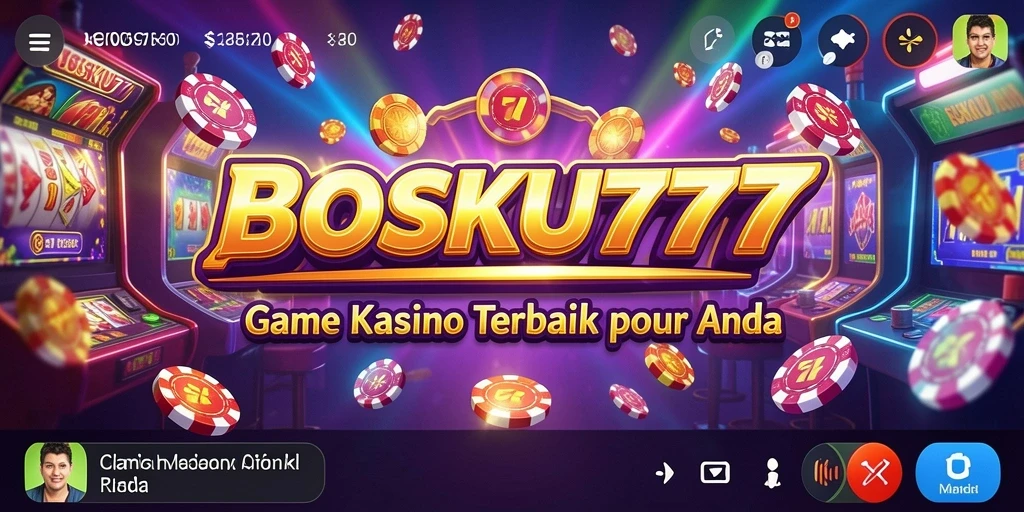 Tampilan gameplay kasino yang menawan dari BOSKU777.