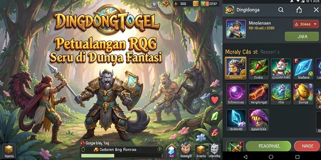Tampilan menarik dari gameplay RPG DINGDONGTOGEL yang penuh aksi.