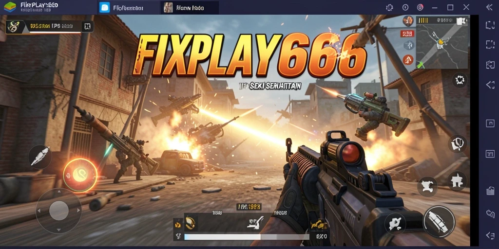 Tampilan gameplay mendebarkan dari FIXPLAY666 yang menunjukkan aksi pertempuran TPS.