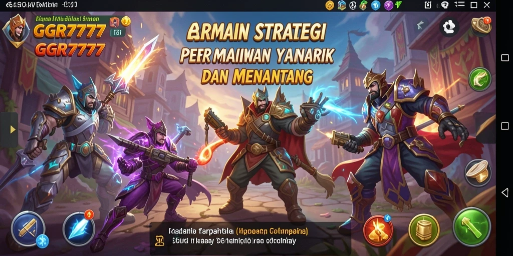 Gameplay GGR7777 menampilkan strategi yang mendebarkan dan aksi seru.