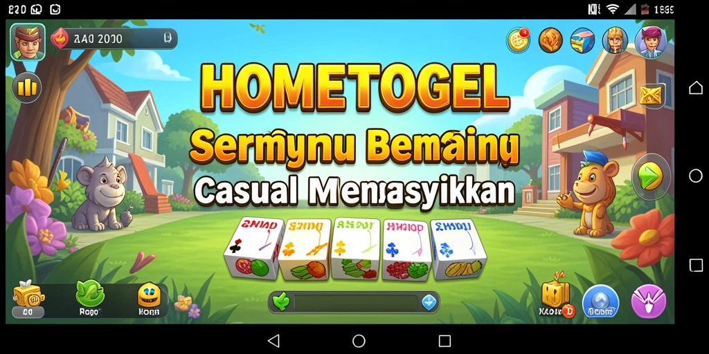 Screenshot gameplay HOMETOGEL dengan pengalaman bermain yang menyenangkan.