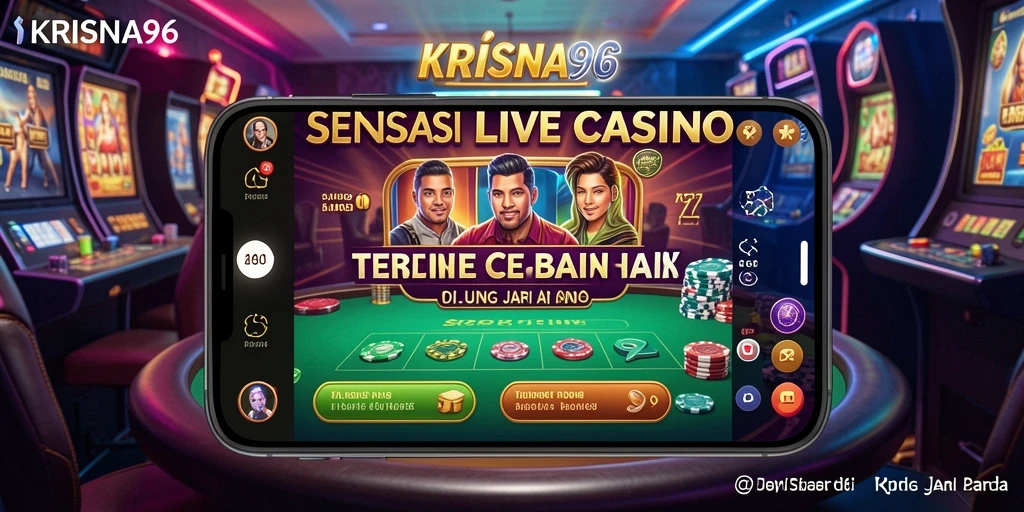 Tampilan gameplay Live Casino yang interaktif dan menarik.