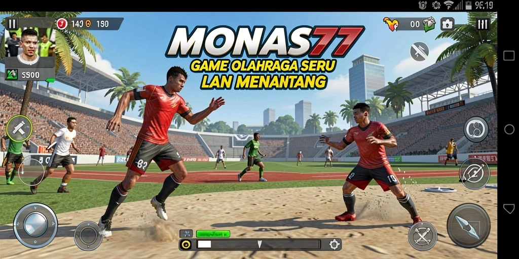 Tampilan gameplay seru dalam MONAS77 yang memikat dan mengasyikkan.