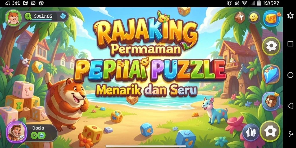 Tampilan gameplay RAJAKING yang seru dan menantang.