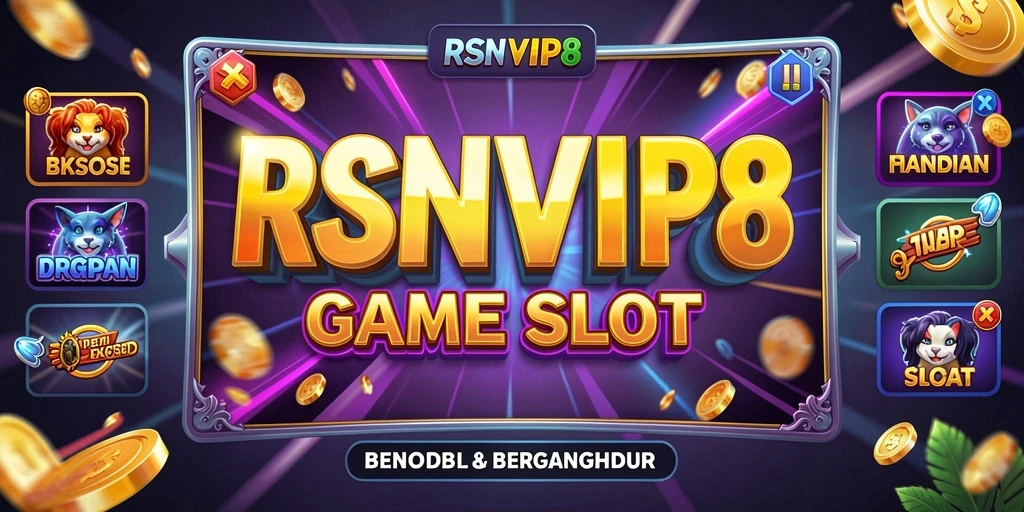 Tampilan gameplay RSNVIP8 dengan berbagai tema slot yang menarik.