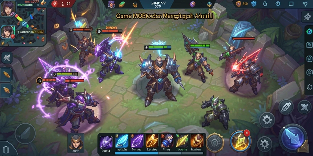 Tampilan action dan strategi dalam screenshot GAMEPLAY SUMO777.